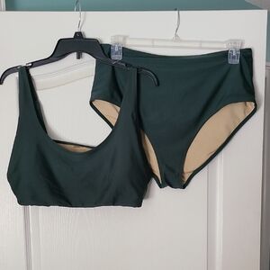 Dark Green Bikini Set